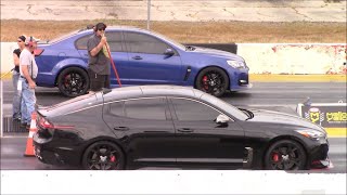 KIA Stinger GT2 AWD vs Chevy SS C7 Z06 Corvette and V8 S2000 14 Mile [upl. by Berlauda911]