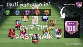 TUTORIAL CARA MENAIKKAN OVR TIM FC MOBILE FC MOBILE INDONESIA [upl. by Ramed]