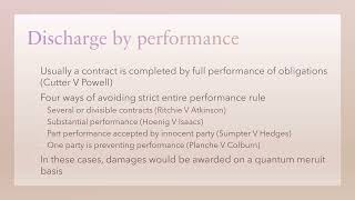 Discharge by performance summary [upl. by Nomolas]