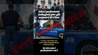 10 poliziotti indagati per gli scontri di Pisa a manifestazione pro palestina polizia oggi news [upl. by Hayalat]