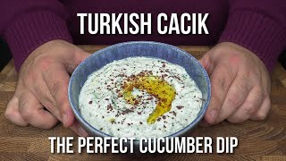 How to make Restaurant Style Cacik  Turkish Tzatziki [upl. by Mouldon]