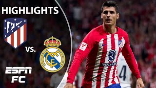 🚨 PERFECT NO MORE 🚨 Atletico Madrid vs Real Madrid  LALIGA Highlights  ESPN FC [upl. by Avalsorim]