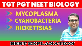 Mycoplasma  Cyanobacteria  Rickettsia  Lower botany one shot [upl. by Morell]