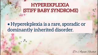 Hyperekplexia  Stiff Baby Syndrome  Neonatology [upl. by Drofhsa121]