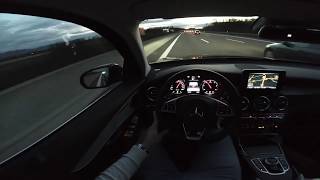 MERCEDES GLC 250 D ON AUTOBAHN POV [upl. by Fornof]