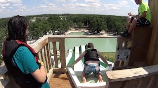 Royal Flush Water Slide Round 2 at BSR Cable Park [upl. by Eiraminot251]