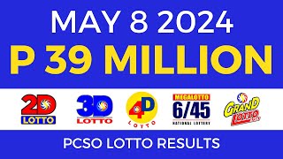 Lotto Result Today 9pm May 8 2024  Complete Details [upl. by Trevethick]