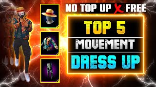 Best Dress Combination For Movement Speed No Top Up  Best Dress Up In Ff  Free Dress Up [upl. by Louise]