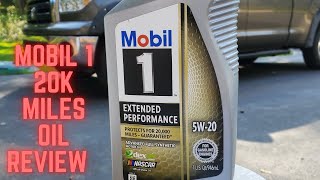 MOBIL 1 EXTENDED PERFORMANCE 20K MILES OIL REVIEW Lab results are back can this oil go 20k miles [upl. by Kcaz]