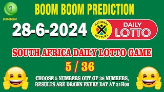 2862024 SA Daily Lotto Game Prediction I SA Daily Lotto prediction today I South Africa Lottery [upl. by Netsrijk]