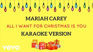 JMKaraoke  All I Want For Christmas Is You Karaoke VersionMariah Carey [upl. by Ploch534]