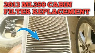 2013 Mercedes ML350 Pollen Filter Replacement  How To Replace ML350 Cabin Filter [upl. by Olia]