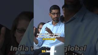 India Will A Global Player In Digital Economy😮🔥⁉️ Google CEO Sundar Pichai [upl. by Acirretal]