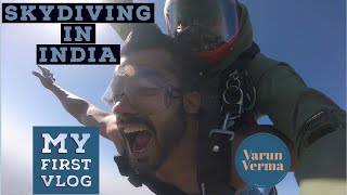 My First Vlog  Skydiving in india  Varun Verma  Skyhigh [upl. by Weiler]