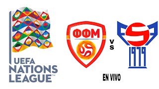 Macedonia del Norte 10 Islas Feroe en vivo Liga De Las Naciones De La UEFA [upl. by Abbe]