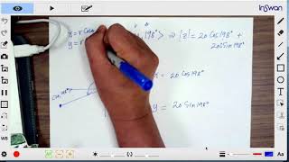 Polar to Coordinate Form Third Quadrant [upl. by Siramaj]