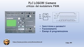 PLC Siemens LOGO Modulatore PWM [upl. by Annahvas812]