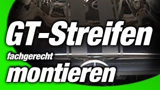 GTStreifen fachgerecht verkleben  Professionelle Montage von Dekoren  WESTBERLINCUSTOMS [upl. by Onaicilef]