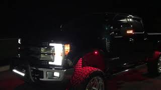 2017 Ford F250 lifted with rock lights [upl. by Harl]