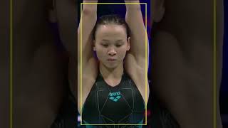 Malaysia’s Pride Pandelela Rinong’s impressive dive at World Championships shorts [upl. by Esorrebma]