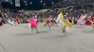 Jr Womens Fancy Group 3 song 2  Red Deer Powwow Satuday Night Live [upl. by Naivart]