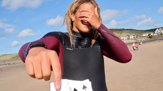 FUN surf session at Croyde [upl. by Ainez]