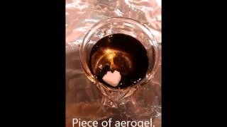 Active Aerogels oil adsorption [upl. by Latrena]