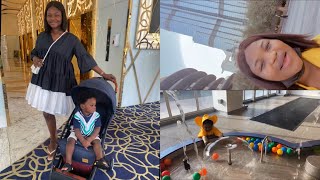 1ST BIRTHDAY VLOG PT 2 DUBAI VLOG OLIOLI World tallest hotel Gevora hotel [upl. by Hanonew]