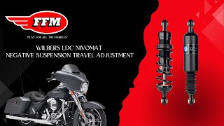 Wilbers LDC Nivomat Harley Davidson  Dynamic negative suspension travel HOW TO [upl. by Bhatt]