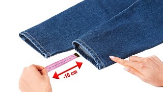 How to hem jeans while keeping the original hem  2 great ways [upl. by Annirak]