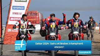 Dakar 2024  Sainz et Brabec triomphent encore [upl. by Cuttie]