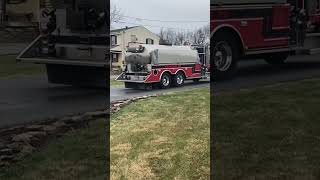 Tanker 79 responding to a mulch pile fire tanker 76 responding to the tanker fill site [upl. by Ole520]