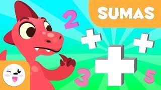 Sumas para niños  Aprende a sumar con Dinosaurios  Matemáticas para niños [upl. by Lawler]