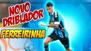 JOGADOR DIFERENCIADO FERREIRINHA  DRIBLES GOLS E LANCES ALDEMIR FERREIRA GRÊMIO 2020 [upl. by Lerim]