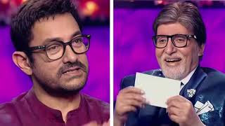 Aamir Khan Surprises Amitabh Bachchan with His Wedding Card on KBC 16 [upl. by Emse]