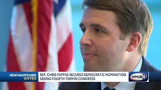 Rep Chris Pappas secures Democratic nomination seeing fourth term in Congress [upl. by Cherianne432]