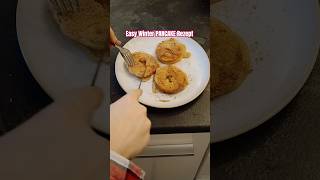 PANCAKE APPLE DONUTS 🍎🥞 recipe rezept [upl. by Eneli]