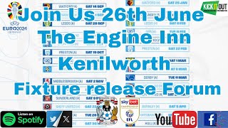 Coventry City Fixture Release Fans Forum LIVE [upl. by Sadoc646]