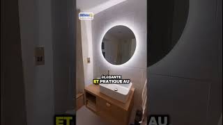 ✨ Illuminez votre intérieur avec style nos miroires LED pvc aluminium miroir hmrenov26 [upl. by Eixel]