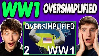 Americans React To WW1  Oversimplified Part 2 REACTION [upl. by Danila433]