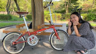 New Bike Day DAHON HIT amp DAHON Boardwalk D7 Folding Bike Review [upl. by Imojean]