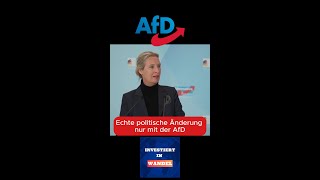 Politische Änderung nut mit der AfD aliceweidel afd [upl. by Latsryk]