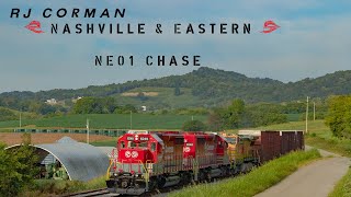 RJ Corman Nashville amp Eastern SD402s Chase [upl. by Oman]