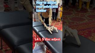 How to adjust pelvis and Lumbar chiropractor chiropractic acharyashashikanthsharma [upl. by Gold]