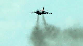 🇪🇸 Smokey Harrier Jet Short Takeoff amp Display at RIAT 2024 [upl. by Tenaej]