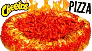 FLAMIN HOT CHEETOS PIZZA DIY  How To Make It [upl. by Yeloc290]