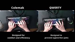 QWERTY vs Colemak Comparison [upl. by Arline]