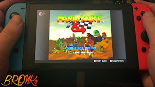 Mario Kart 64  Nintendo Switch handheld gameplay [upl. by Keffer51]