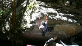 Squamish Bouldering Gibbs Cave V8 [upl. by Darleen]