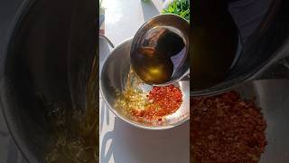 Chilli oil recipe 🌶️ chillioil streetfood food [upl. by Nnahgaem]